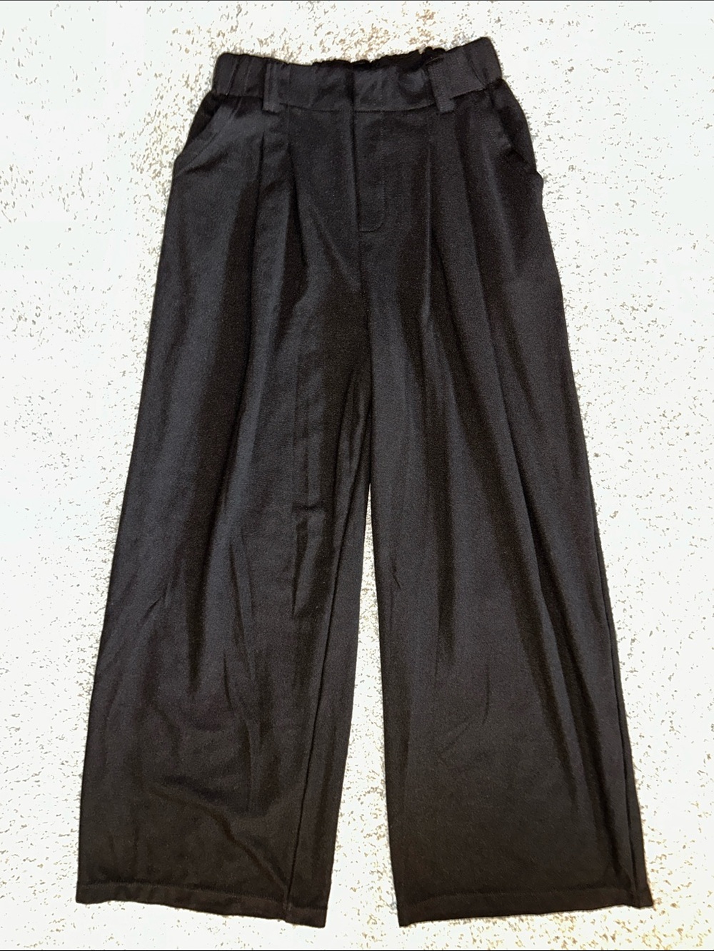 HALARA Black Elastic-Waist Pants